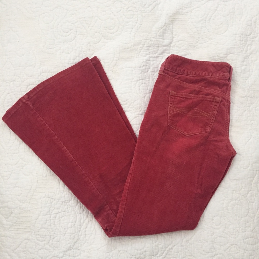 Pink Corduroy Pants Abercrombie & Fitch